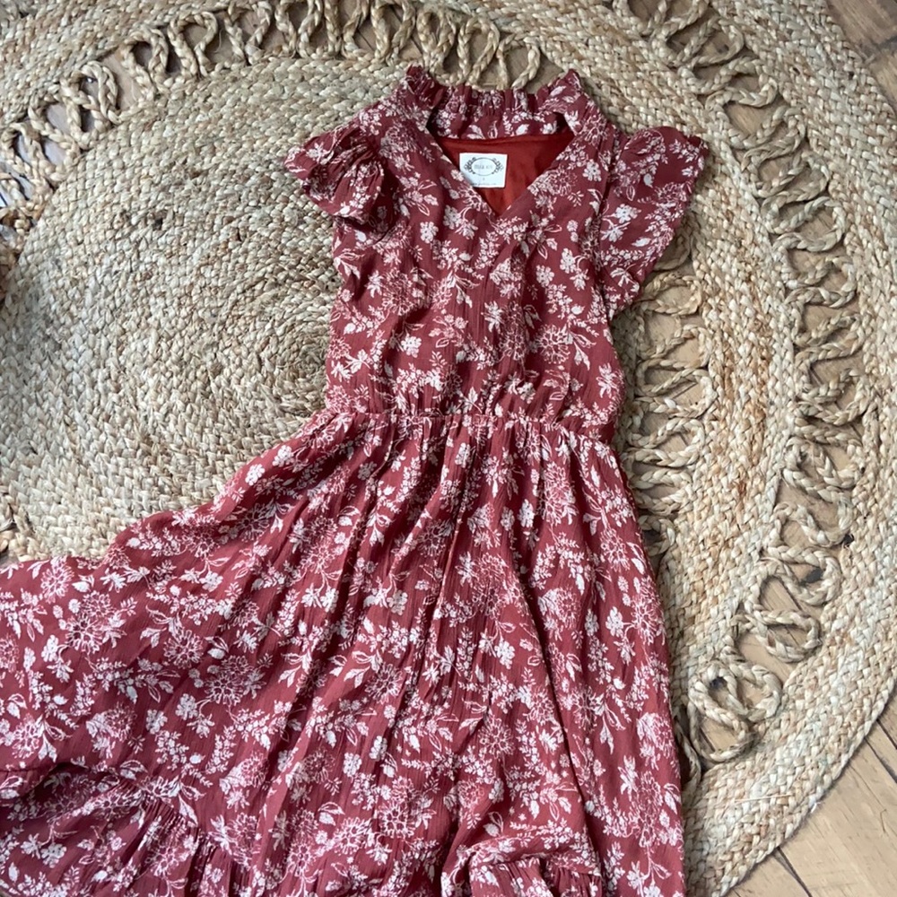 Maroon 8Y floral dress